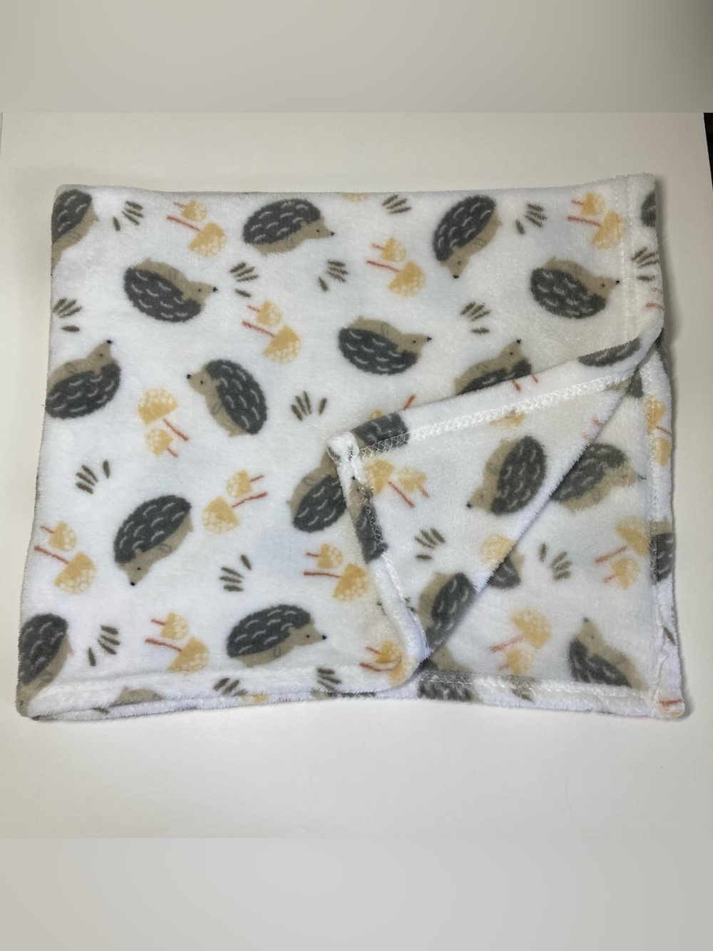 Parents Choice Hedgehog Mushroom Plush Baby Blanket Walmart 30 x 36.